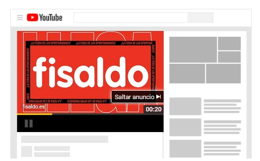Ejemplo anuncio fisaldo en youtube